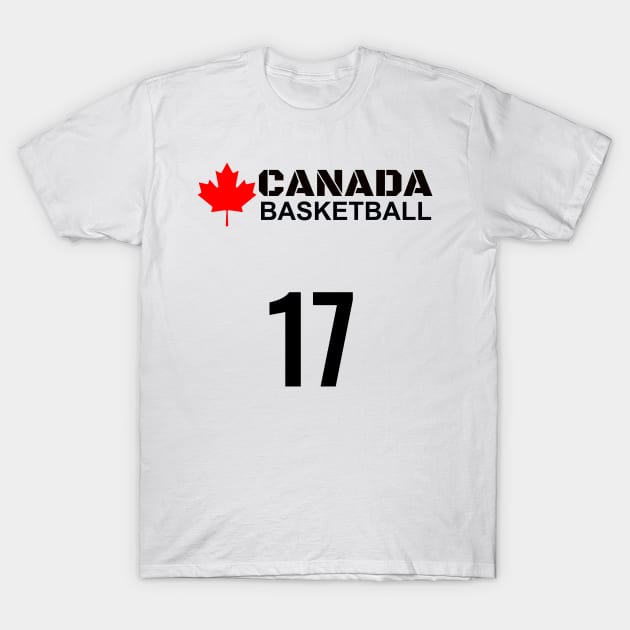 Canada Basketball Number 12 Design Gift Idea T-Shirt by werdanepo